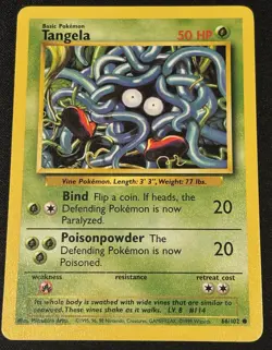Pokemon - Tangela 66/102 - Base Set Unlimited - LP - Image 1