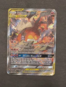 Pokemon TCG Reshiram & Charizard Tag Team GX Sm201 HP - Image 1