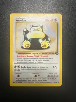 Snorlax 27/64 Rare MP Jungle Unlimited Pokemon - Image 1