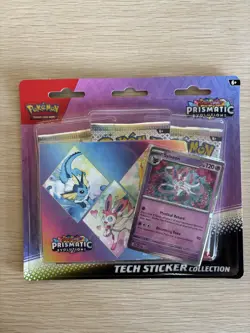Pokemon TCG Scarlet Violet Prismatic Evolutions Tech Sticker Collection Sylveon - Image 1