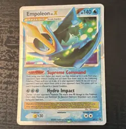 Pokemon TCG Empoleon LV.X DP11 Diamond and Pearl Promo Holo English HP140 - Image 1