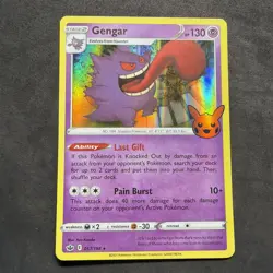 Pokemon TCG Gengar 057/198 Holo Trick or Trade BOOster 2022 Halloween - Image 1