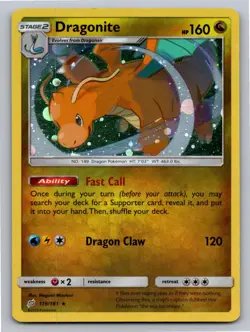 Dragonite (Cosmos Holo) 119/181 Promo Pokemon LP (Top Edge Nick) - Image 1