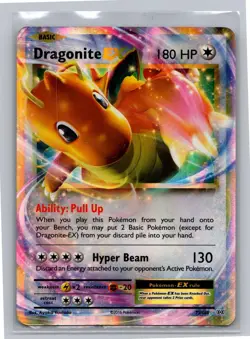 Dragonite EX 72/108 Holo EX Rare Evolutions Pokemon Moderately Played - Image 1