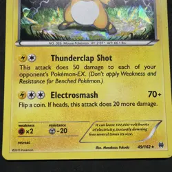 Pokemon TCG Raichu XY BREAKthrough 49/162 Cracked Ice Holo Rare EN Played - Image 4