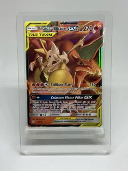 Pokemon TCG Sun & Moon Cosmic Eclipse Charizard Braixen GX Tag Team Ultra Rare - Image 1
