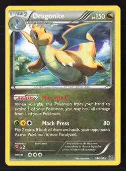 Dragonite 51/108 Rare Roaring Skies Pokemon Lightly Played - Image 1