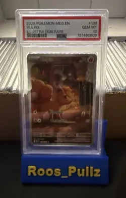 2025 POKEMON MEG EN-MEGA EVOLUTION ILLUSTRATION RARE #138 VULPIX PSA 10 - Image 1