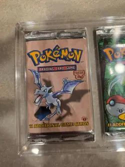 (3) New Sealed Pokemon 1st Edition Cards Fossil, Jungle, Gym Booster Packs! RARE - Image 5