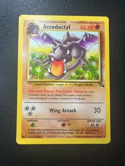Aerodactyl 16/62 Rare NM Fossil Unlimited Pokemon - Image 1