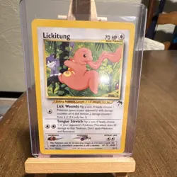 Pokemon TCG Lickitung 16/18 Jungle Rare Regular English 1999 WotC 70 HP - Image 1