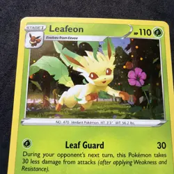Leafeon Sword & Shield Promo SWSH191 Cosmos Holo nm - Image 2