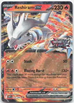 Reshiram ex (White Flare Stamped) 020/086 Holo NM - Image 1