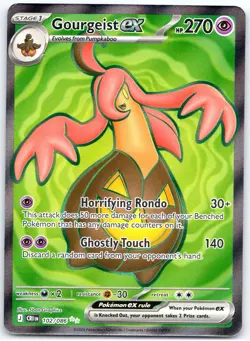 2026 Pokemon Gourgeist ex #102/086 Ultra Rare, Holo A1 01 03 - Image 1