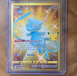 Pokemon TCG Mew 025/025 Celebrations Secret Rare Holo English 60 HP - Image 1
