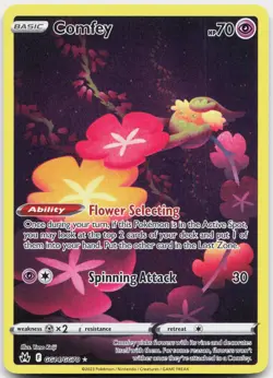 Comfey GG14/GG70 Holo Crown Zenith Galarian Gallery Pokemon NM - Image 1