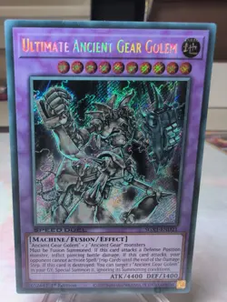 Yu-Gi-Oh Ultimate Ancient Gear Golem SGX1-END21 Secret Rare 1st Edition - Image 1