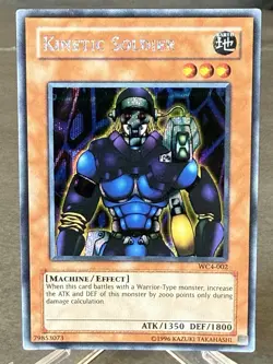 2004 Yu-Gi-Oh! Kinetic Soldier WC4-002 World Championship GBA Promo SR Holo Foil - Image 1