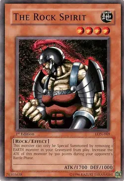 The Rock Spirit LON-069 Labyrinth of Nightmare Yu-Gi-Oh Unlimited LP - Image 1