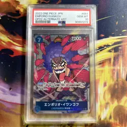 One Piece Paramount War EMPORIO IVANKOV OP02-051 Alt Art JPN PSA 10 (#1) - Image 1