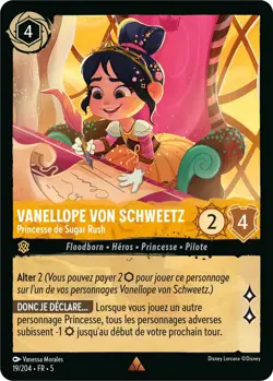 Disney Lorcana Chapitre 5 Vanellope von Schweetz Princesse de Sugar Rush 019/204 - Image 1