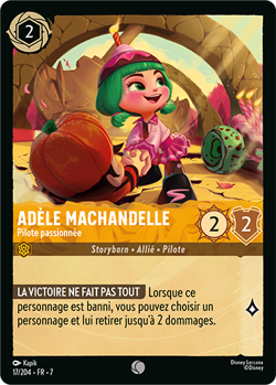 Carte Disney Lorcana Chapitre 7 Adele Machandelle - Pilote passionnee 017/204 FR - Image 1