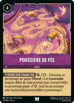 Carte Disney Lorcana Chapitre 6 Poussiere de fee 067/204 Peu Commune FR - Image 1