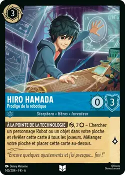 Carte Disney Lorcana Chapitre 6 Hiro Hamada - Prodige de la robotique 145/204 FR - Image 1