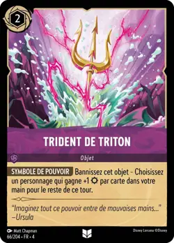 Carte Disney Lorcana Chapitre 4 Trident de Triton 066/204 Peu Commune FR - Image 1