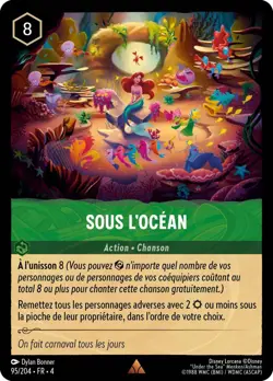 Carte Disney Lorcana Chapitre 4 Sous l'Ocean 095/204 Rare en Francais - Image 1