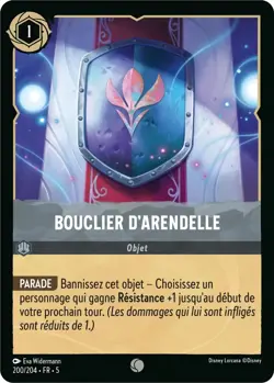 Carte Disney Lorcana Chapitre 5 Bouclier d'Arendelle 200/204 Commune en Francais - Image 1