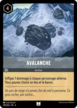 Carte Disney Lorcana Chapitre 4 Avalanche 195/204 Peu Commune FR - Image 1
