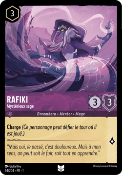 Carte Disney Lorcana Chapitre 1 Rafiki - Mysterieux sage 54/204 Peu Commune FR - Image 1