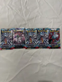 Sealed Pokemon TCG: Scarlet and Violet Paradox Rift x5 Random Booster Lot N682 - Image 1