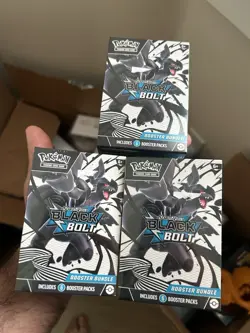 POKEMON TCG - LOT OF 3 BLACK BOLT BOOSTER BUNDLES (FACTORY SEALED) FREE SHIPPING - Image 1