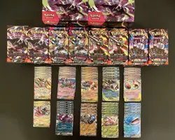 Pokemon TCG Mega Evolution Pitch Black 216x Opened Booster Packs Lot (49 EXs) - Image 1
