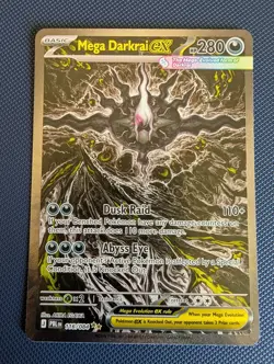 Mega Darkrai ex 116/084 Pitch Black Special Illustration Rare SIR Pokemon NM - Image 1