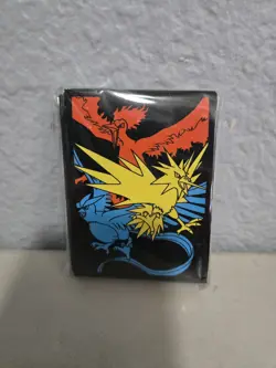 Hidden Fates ETB Moltres Zapdos Articuno Card Sleeves New 65ct - Image 1