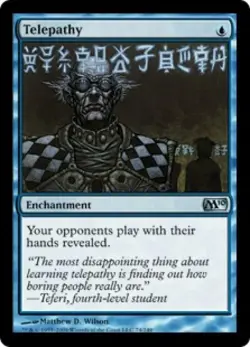 Telepathy -Foil Medium Play MTG Magic 2010 Core Set - Image 1