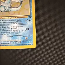 WotC Vaporeon Jungle 12/64 Holo Rare 80 HP English Pokemon TCG Card - Image 5