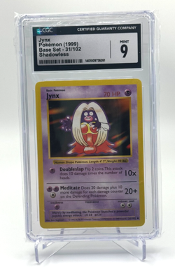 CGC 9 MINT Jynx 31/102 SHADOWLESS Base Set Pokemon Card - Image 1