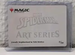 MTG Spider-Man -- Friendly Neighborhood (Gold-Stamped Signature Art Card) NM - Image 2