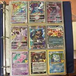 Pokemon TCG Binder Lot 195 Cards Pokemon Go Holo Cards Full Art Cards - Image 1