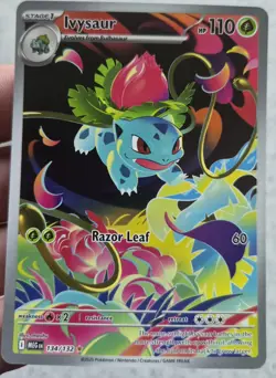 Pokemon Card - Ivysaur - Illustration Rare - Mega Evolution - 134/132 - M/NM - Image 3