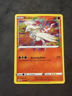 Reshiram Amazing Rare Shining Fates Holo 017/072 Pokemon Card NM - Image 1
