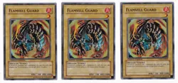 Yugioh- 3X Flamvell Guard - Super Rare - Limited - HA01-EN009 - Near Mint - Image 1