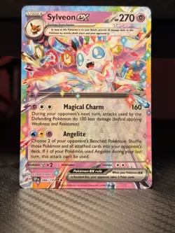 Sylveon Ex 86/131 Holo Prismatic Evolutions Pokemon Card - Image 1