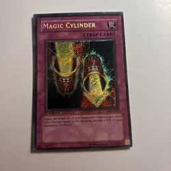 Yu-Gi-Oh! TCG Magic Cylinder 1st Edition Card Secret Rare LON-104 NM -LP - Image 1