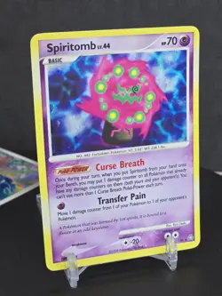 Pokemon Card Spiritomb 16/146 Holo Rare D&P Legends Awakened 2008 Vintage SWIRL - Image 1