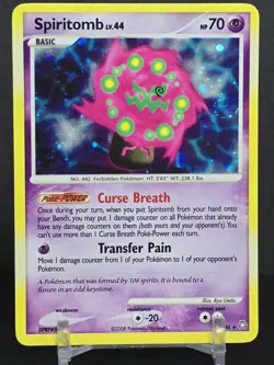 Pokemon Card Spiritomb 16/146 Holo Rare D&P Legends Awakened 2008 Vintage SWIRL - Image 5